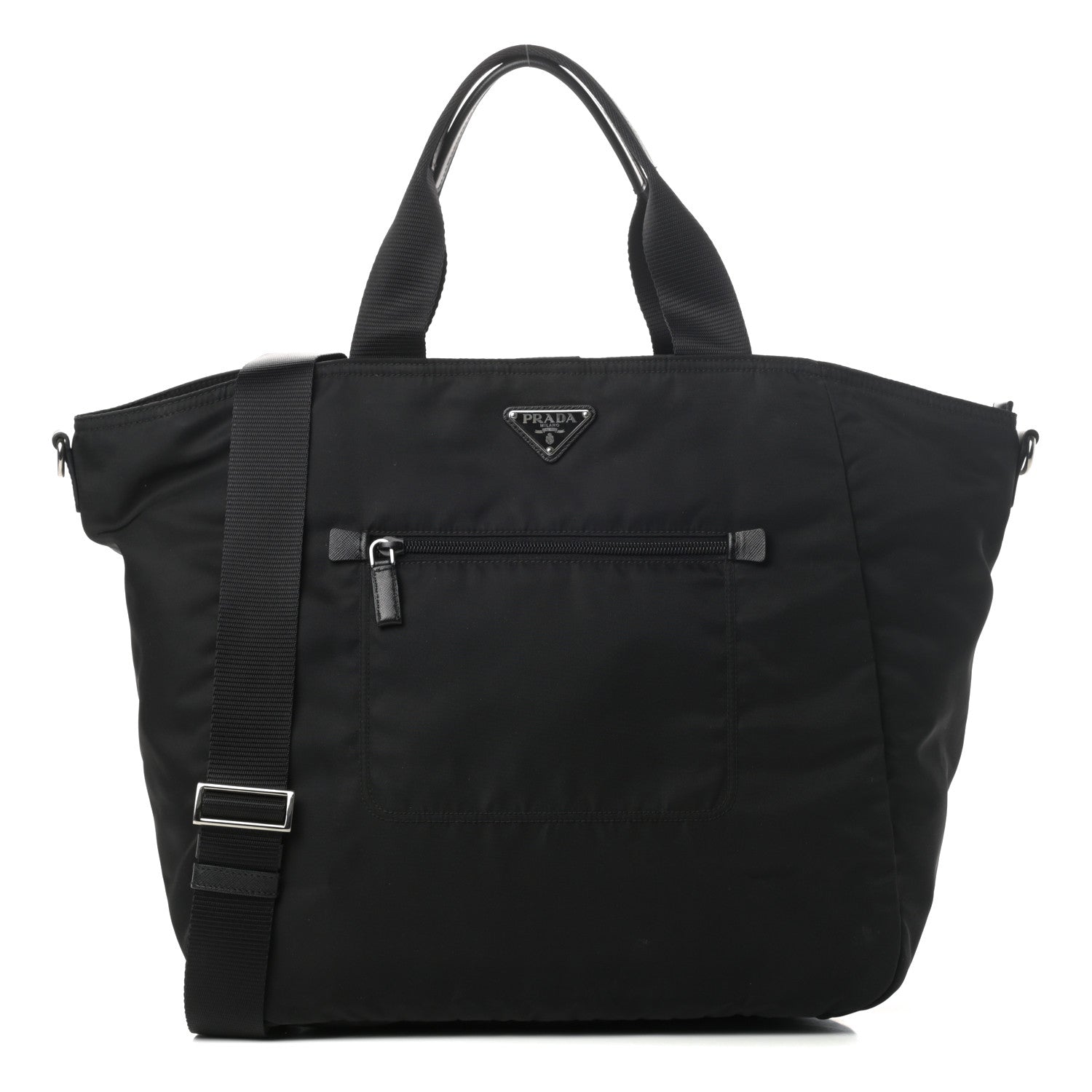 Prada Tessuto Nylon Shopping Tote Black 1 of 11