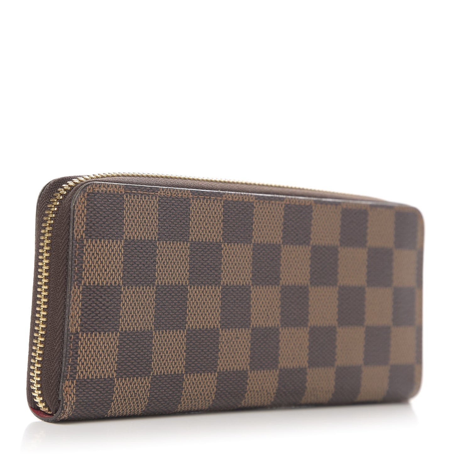 Damier Ebene Clemence Wallet Cherry