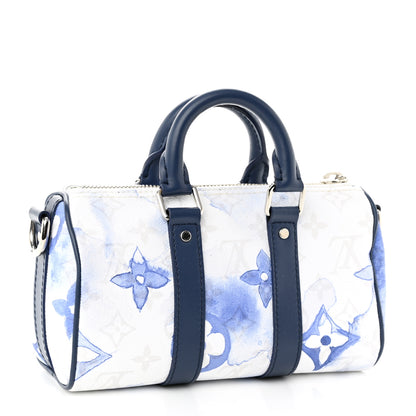 Louis Vuitton Monogram Watercolor Keepall XS Blue 3 of 10