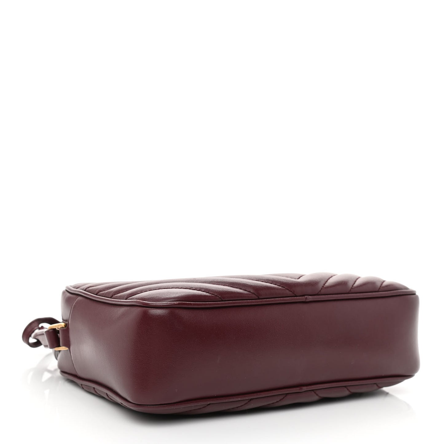 Calfskin Matelasse Monogram Lou Camera Bag Dark Legion Red