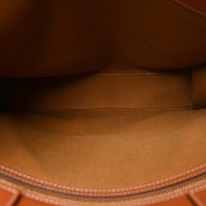 Celine Triomphe Canvas Calfskin Large Vertical Cabas Tan 5 of 9