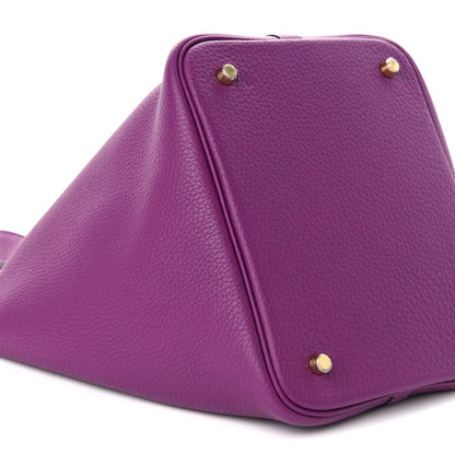 Hermes Taurillon Clemence Picotin Lock 22 MM Anemone 8 of 9