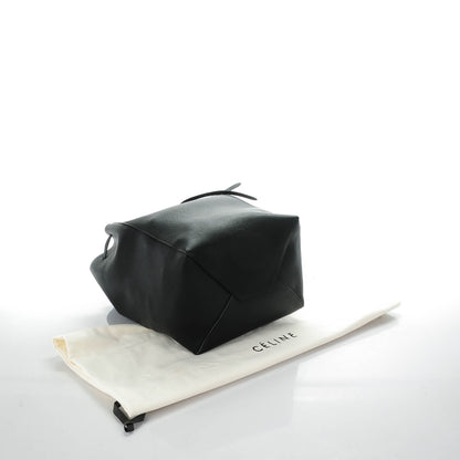 Celine Soft Grained Calfskin Medium Belt Cabas Phantom Black 4 of 7