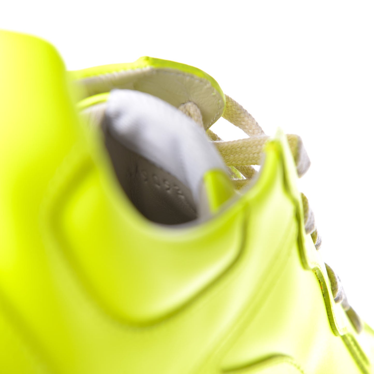 Calfskin Mens Rhyton Sneakers 9 Yellow Fluo