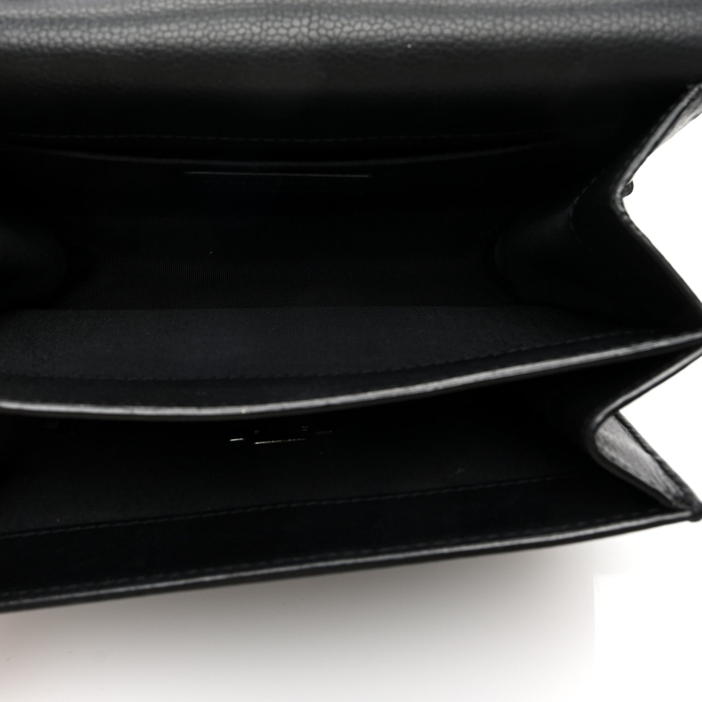 Caviar Quilted CC Box Flap Black