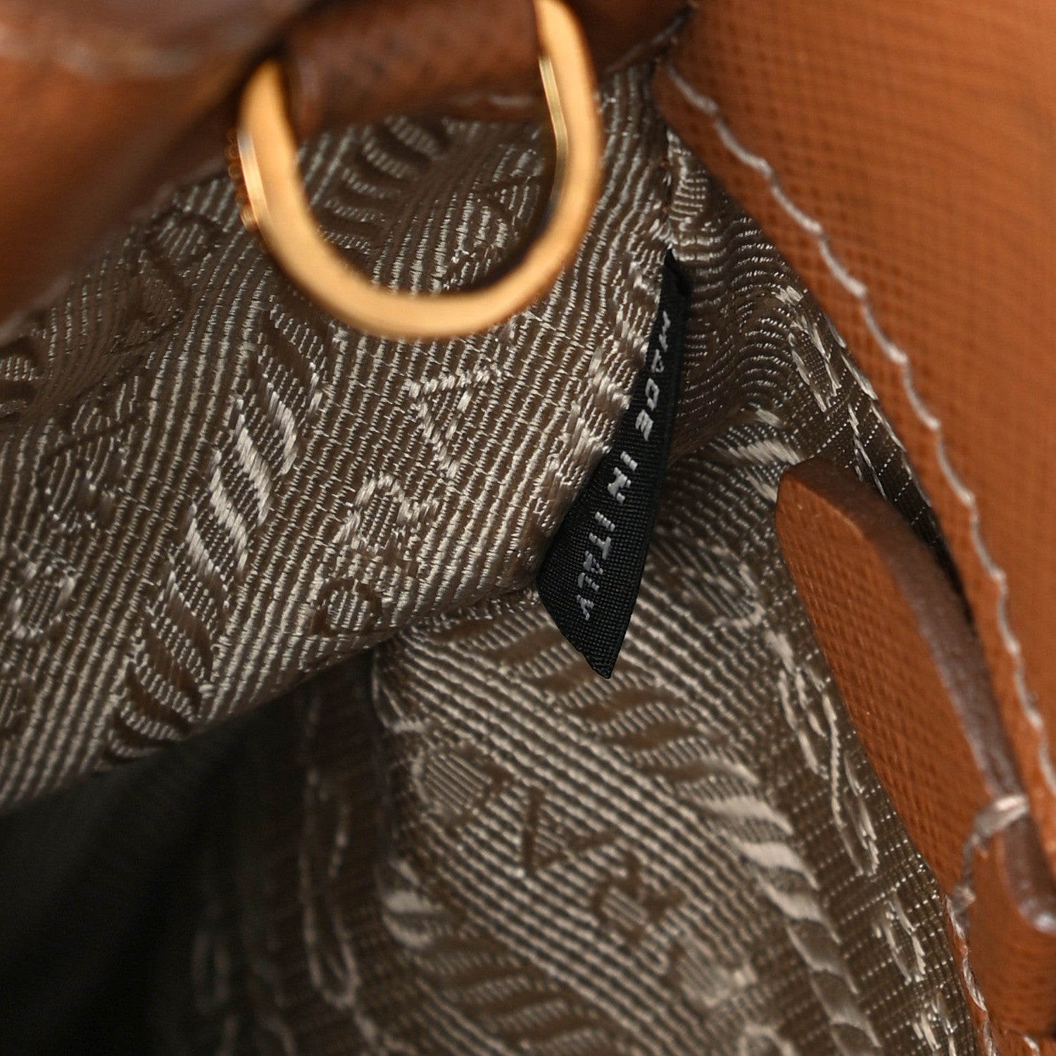 Prada Saffiano Medium Galleria Double Zip Tote Caramel 7 of 15
