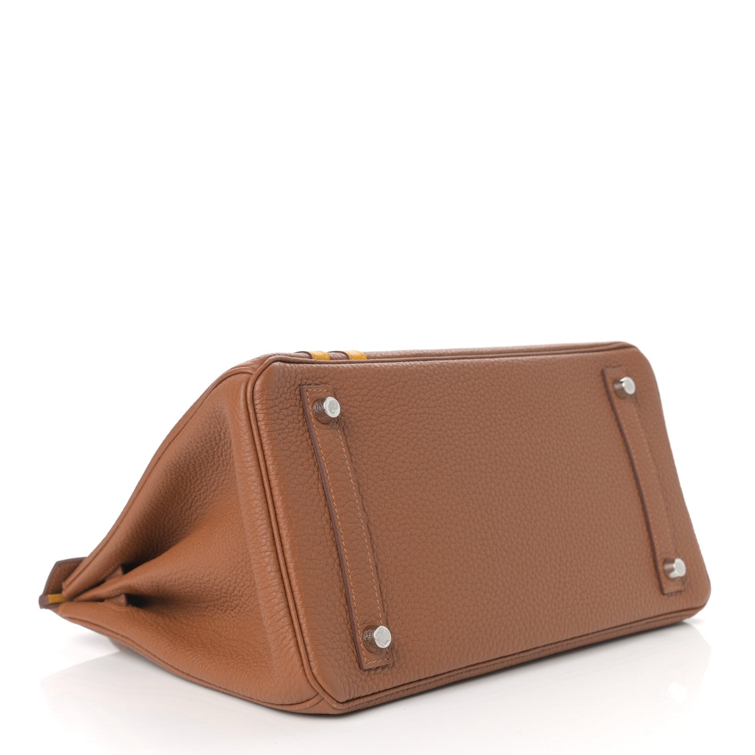 Hermes Togo Swift Officier Birkin 30 Gold Ambre 4 of 12
