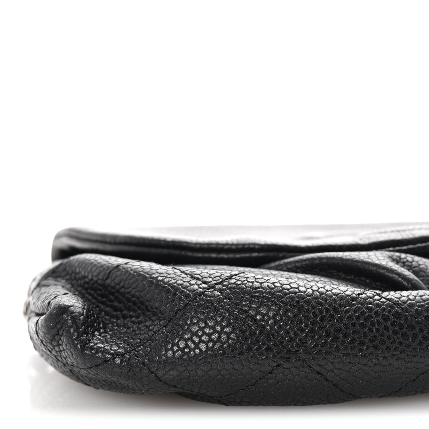 Chanel Caviar Half Moon Wallet On Chain WOC Black 9 of 11