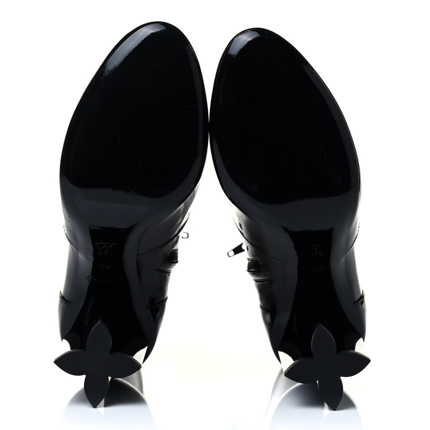 Louis Vuitton Patent Uniformes Silhouette Ankle Boots 36.5 Black 4 of 5