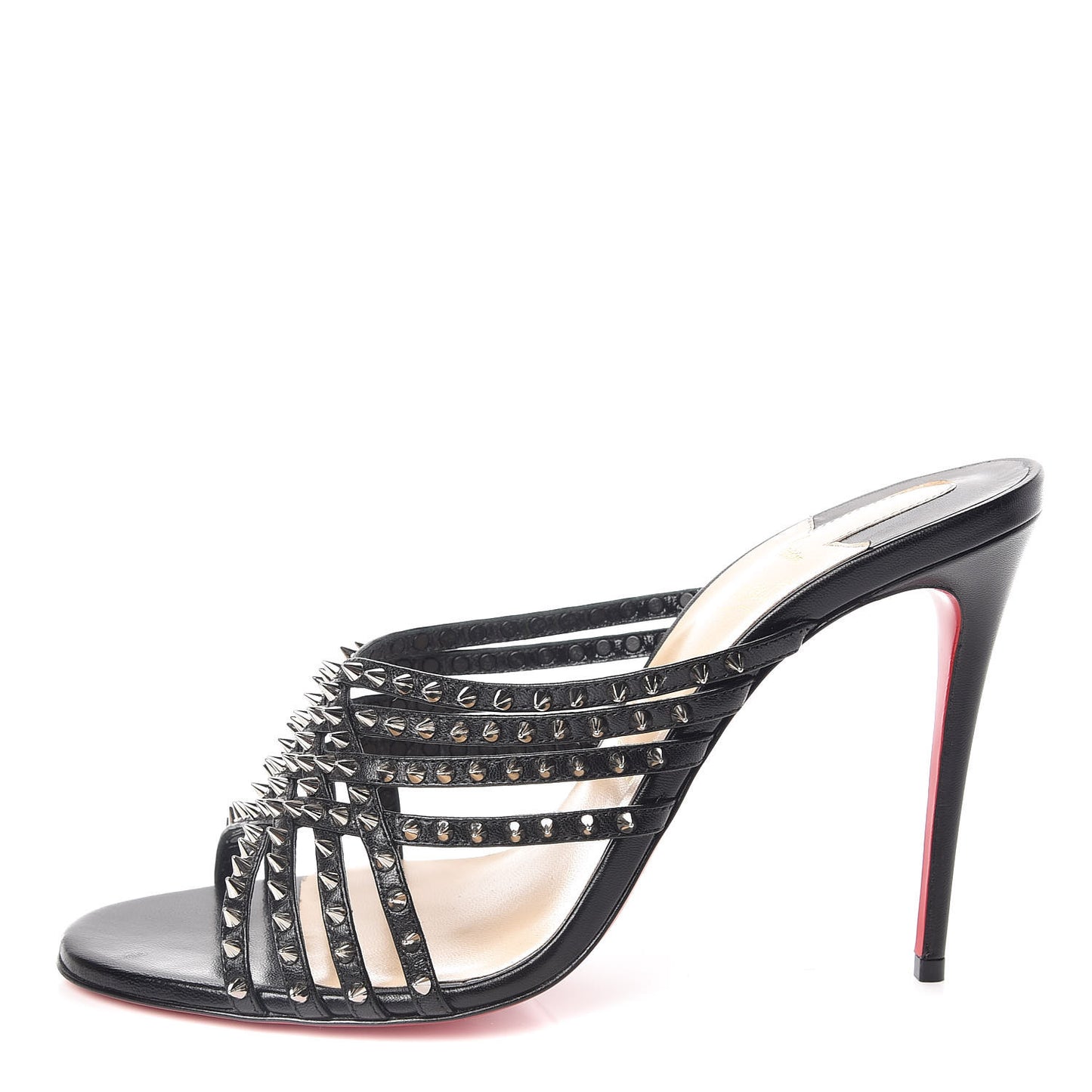 Kid Studded Marthaspike 100 Slide Sandals 39 Black Silver