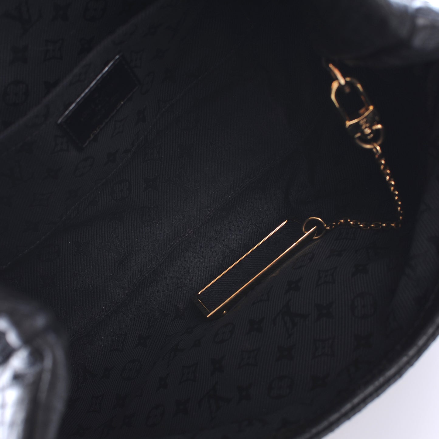 Calfskin Quilted Monogram Altair Clutch Black