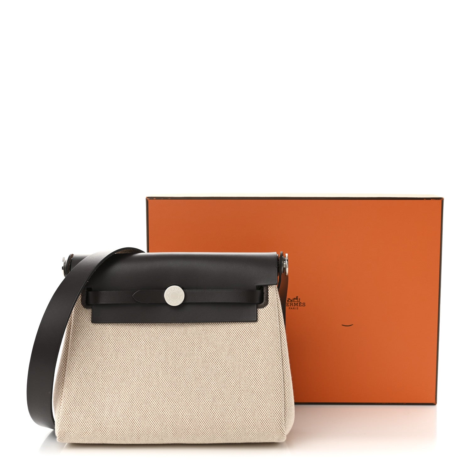 Hermes Military Toile Vache Hunter Herbag Zip Retourne 20 Ecru Beige Ebene 11 of 11