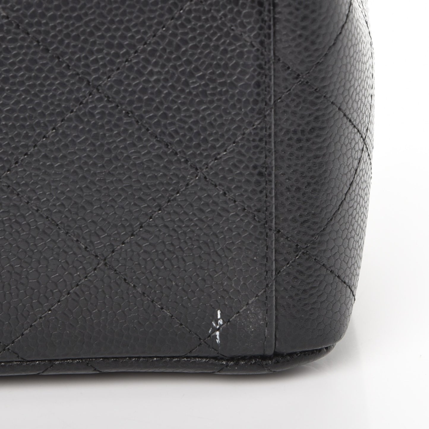 Caviar Quilted Maxi Double Flap Black