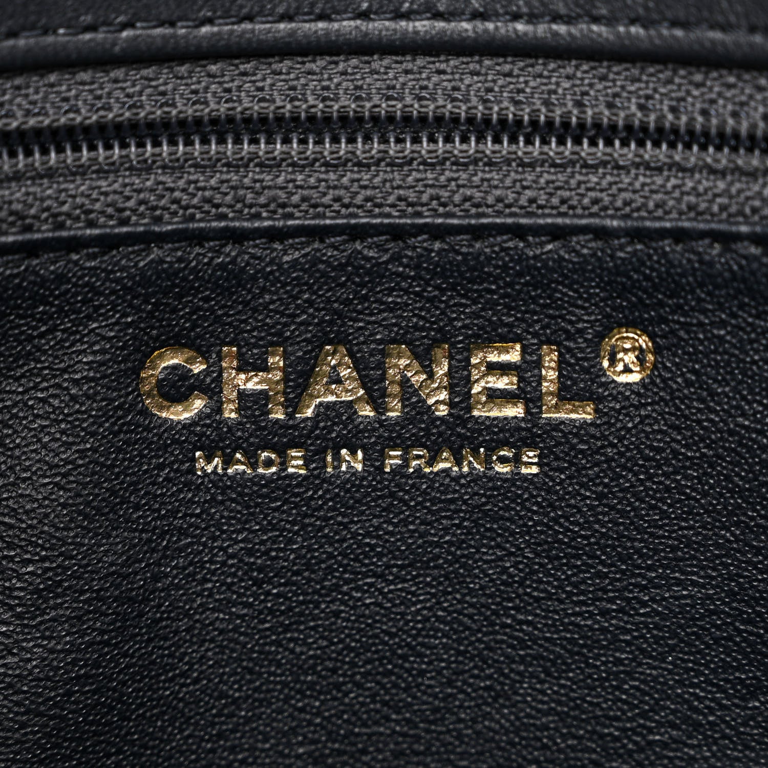Chanel Lambskin Quilted Large CC Chic Flap Grey Dark Navy 7 of 13