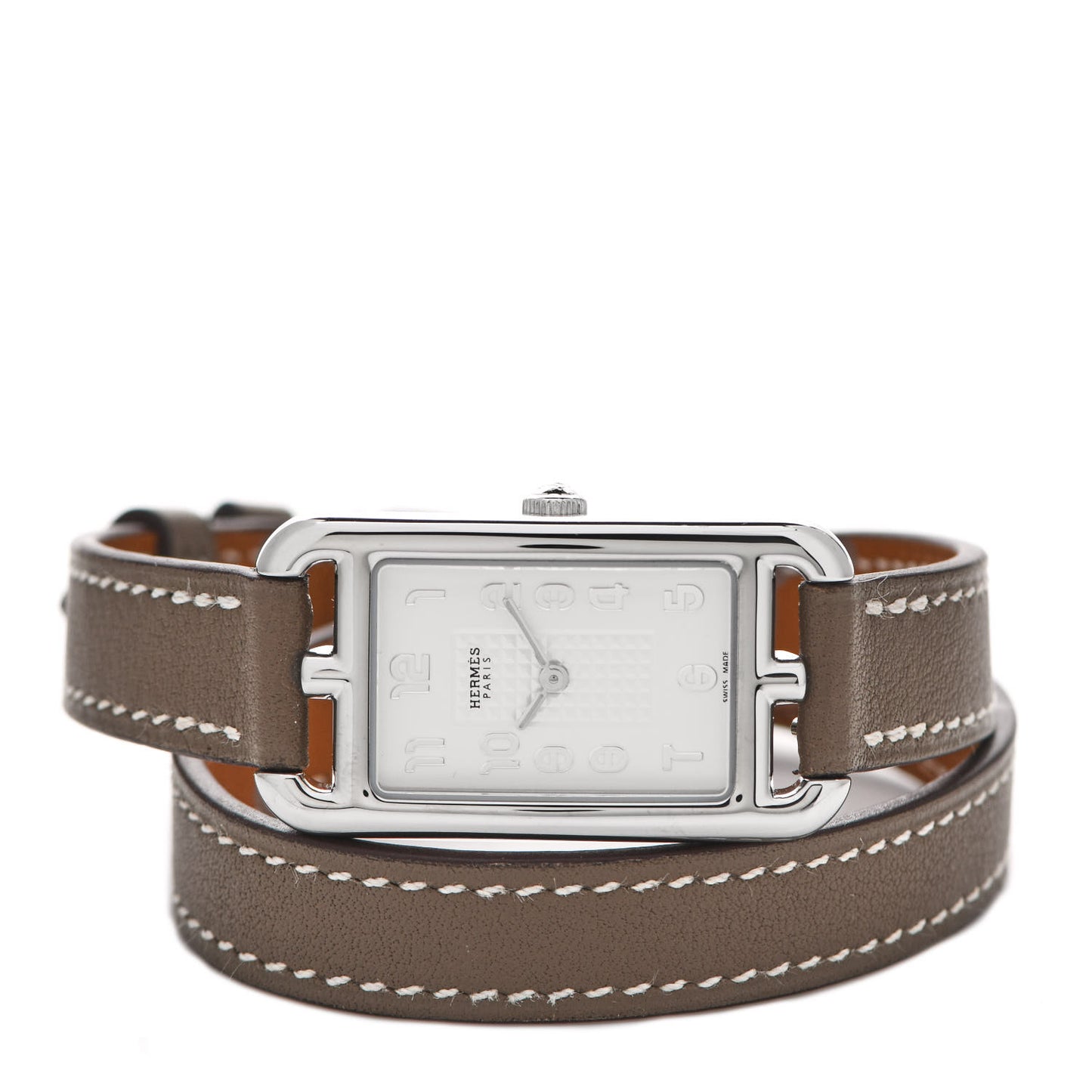 Stainless Steel Swift 20mm Nantucket Double Tour Quartz Watch Etoupe