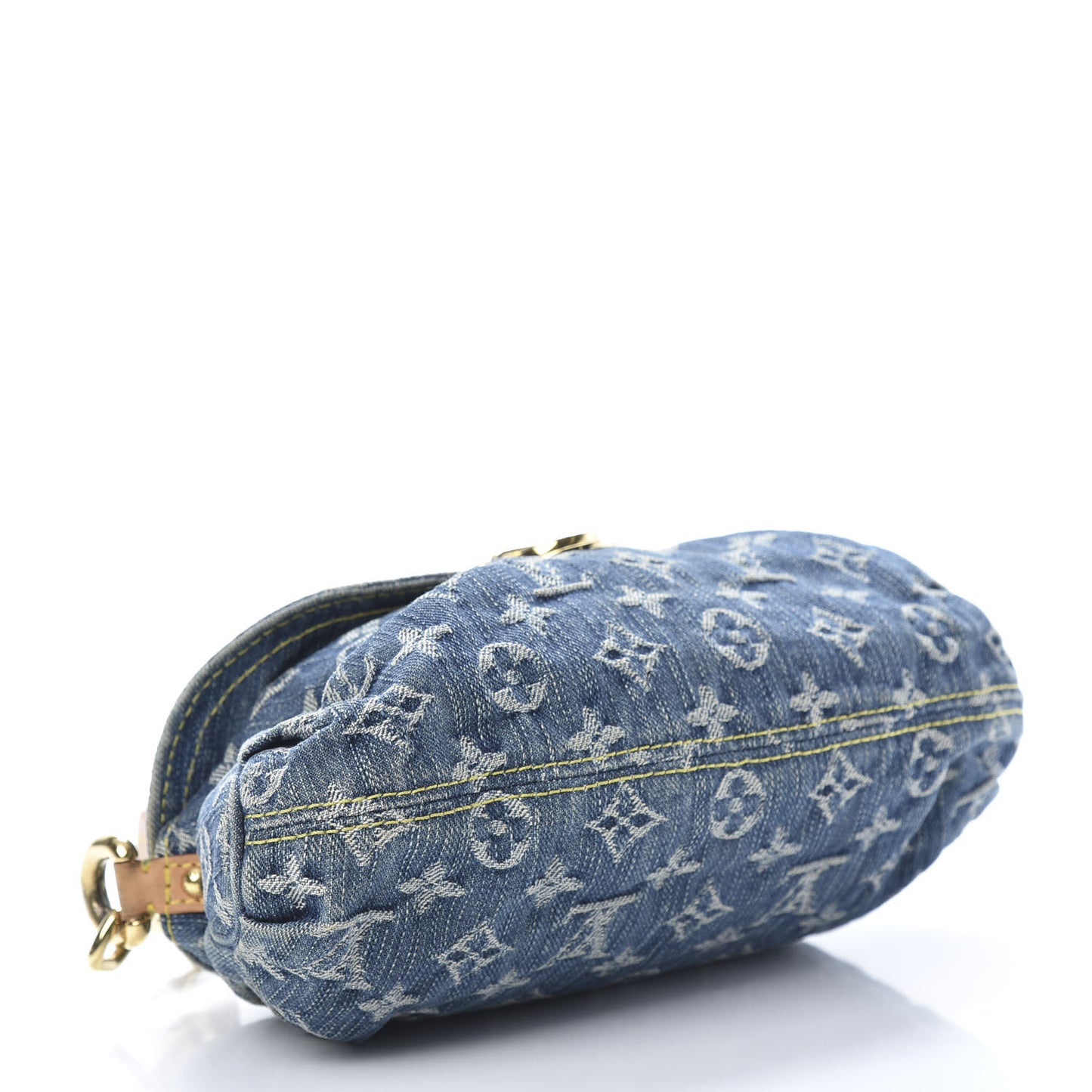 Monogram Denim Mini Pleaty Blue