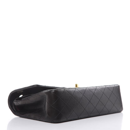 Chanel Lambskin Quilted Medium Double Flap Black 4 of 15
