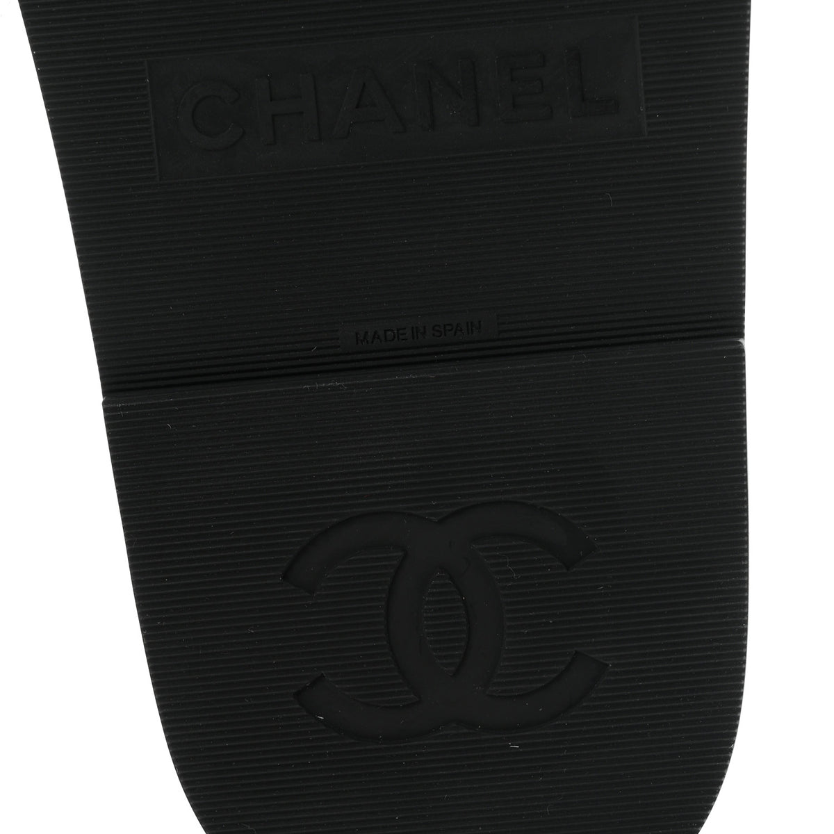 Chanel Lambskin Espadrille Sandals 37 Black 7 of 10