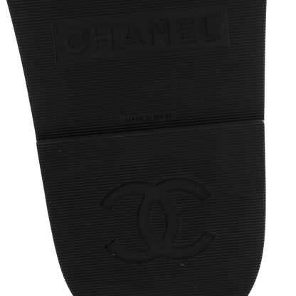 Chanel Lambskin Espadrille Sandals 37 Black 7 of 10