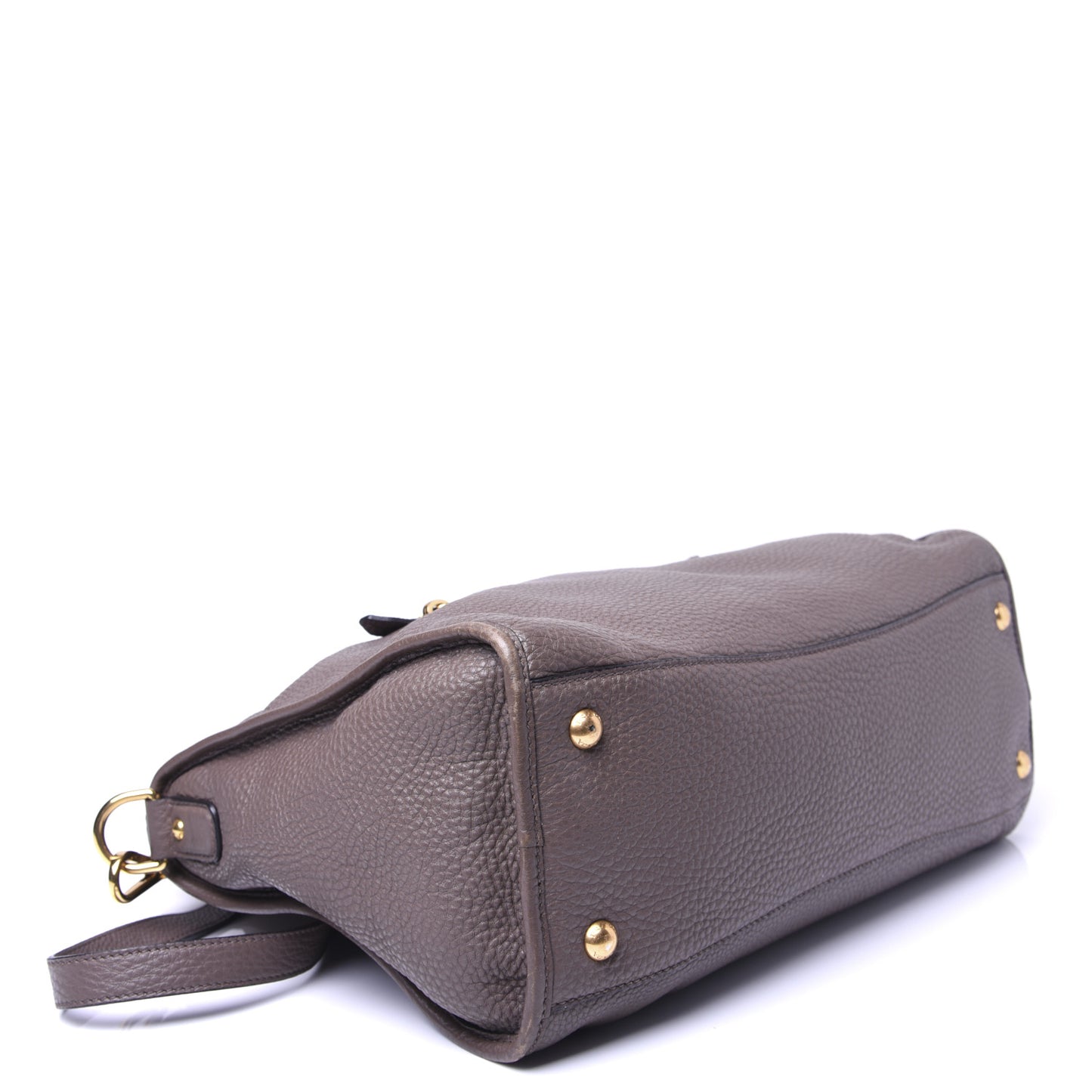Vitello Daino Shopping Satchel Argilla