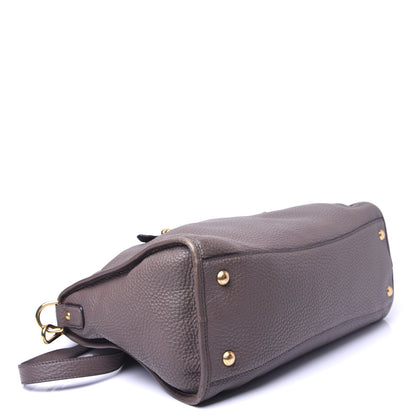 Prada Vitello Daino Shopping Satchel Argilla 4 of 14