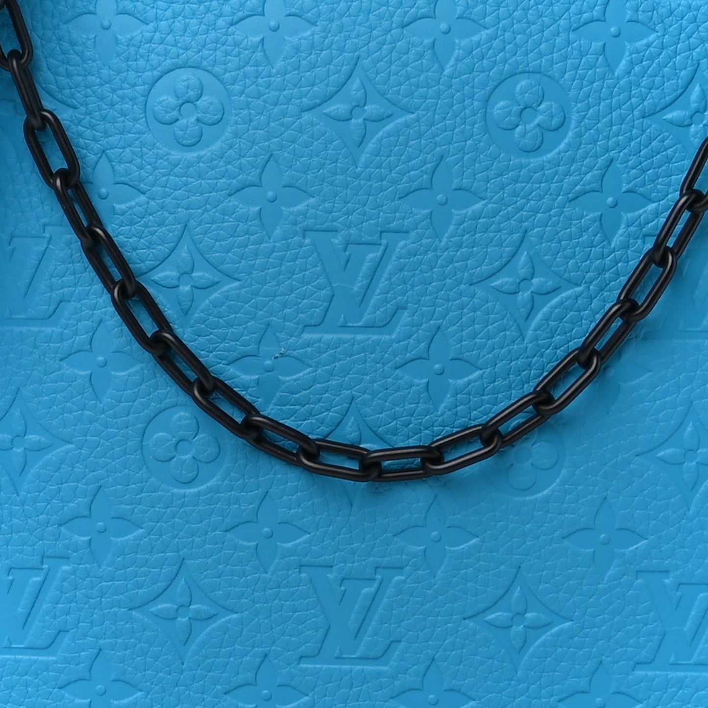 Taurillon Monogram Sac Plat Messenger Turquoise