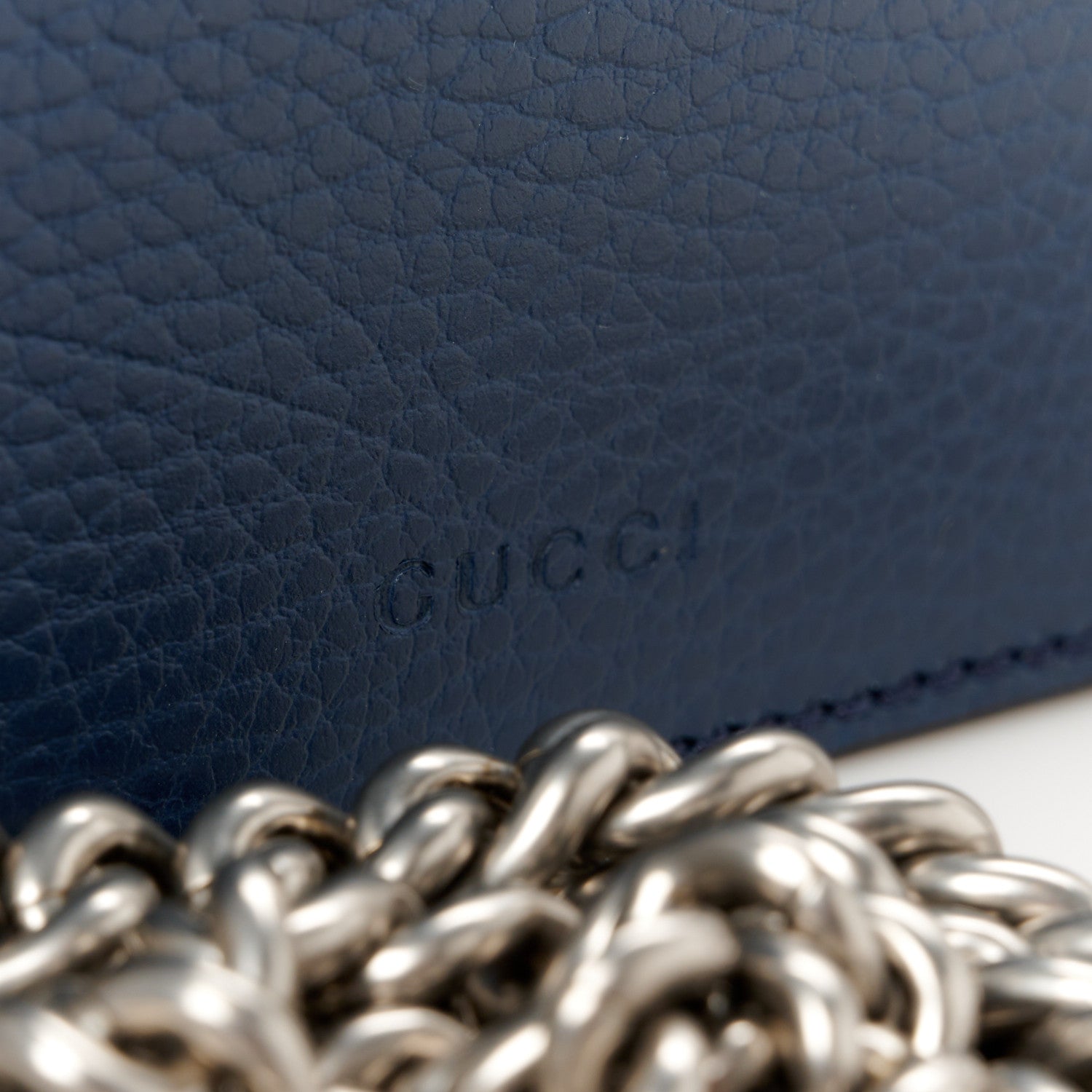 Gucci Dollar Calfskin Enamel Small Dionysus Shoulder Bag Blue Agata Electric Blue 9 of 13