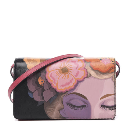 Prada Saffiano Lisa Print Crossbody Bag 1 of 14