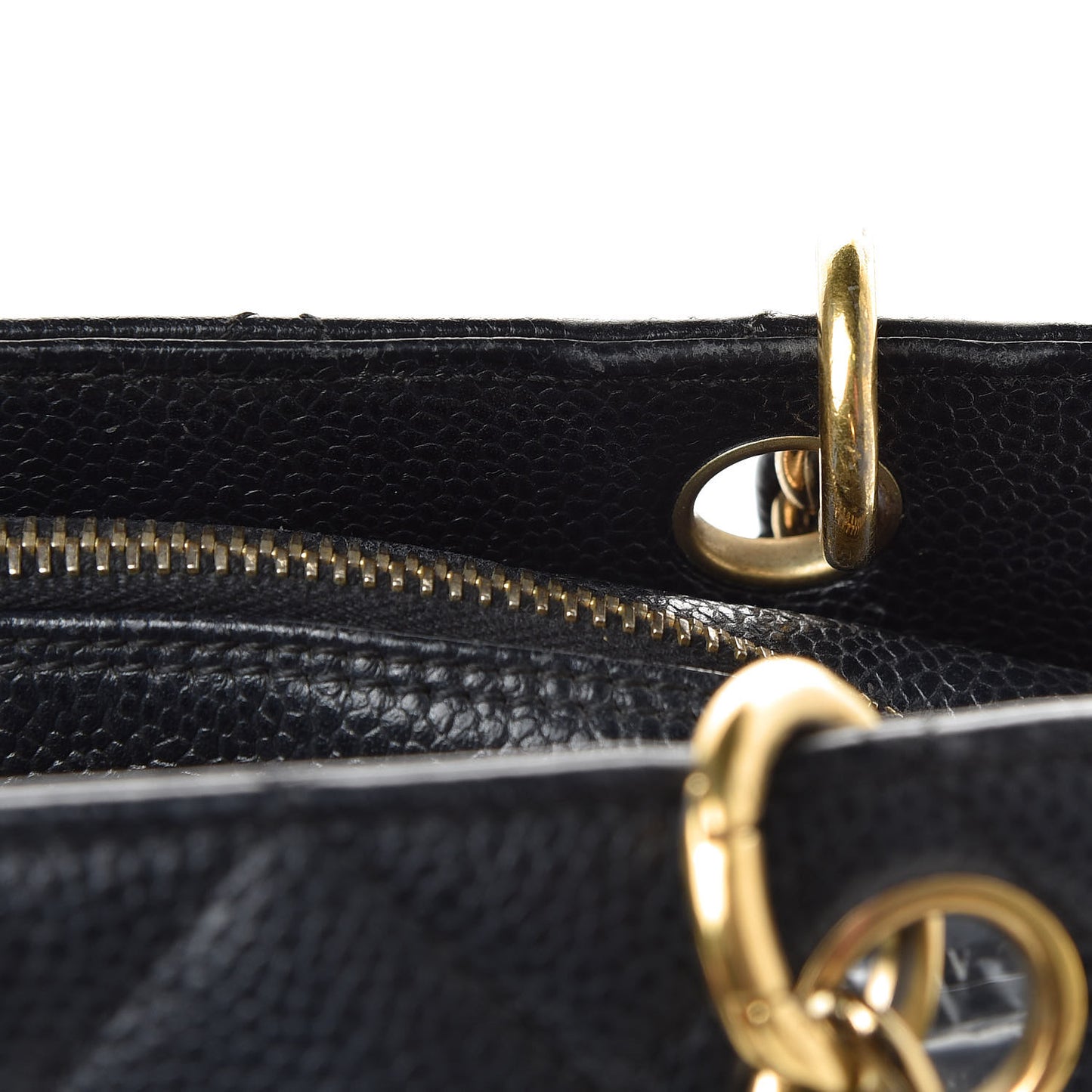 Caviar Quilted Petit Timeless Tote PTT Black