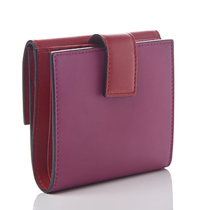 Gucci Calfskin French Flap Wallet Hibiscus Red New Rosette 2 of 6