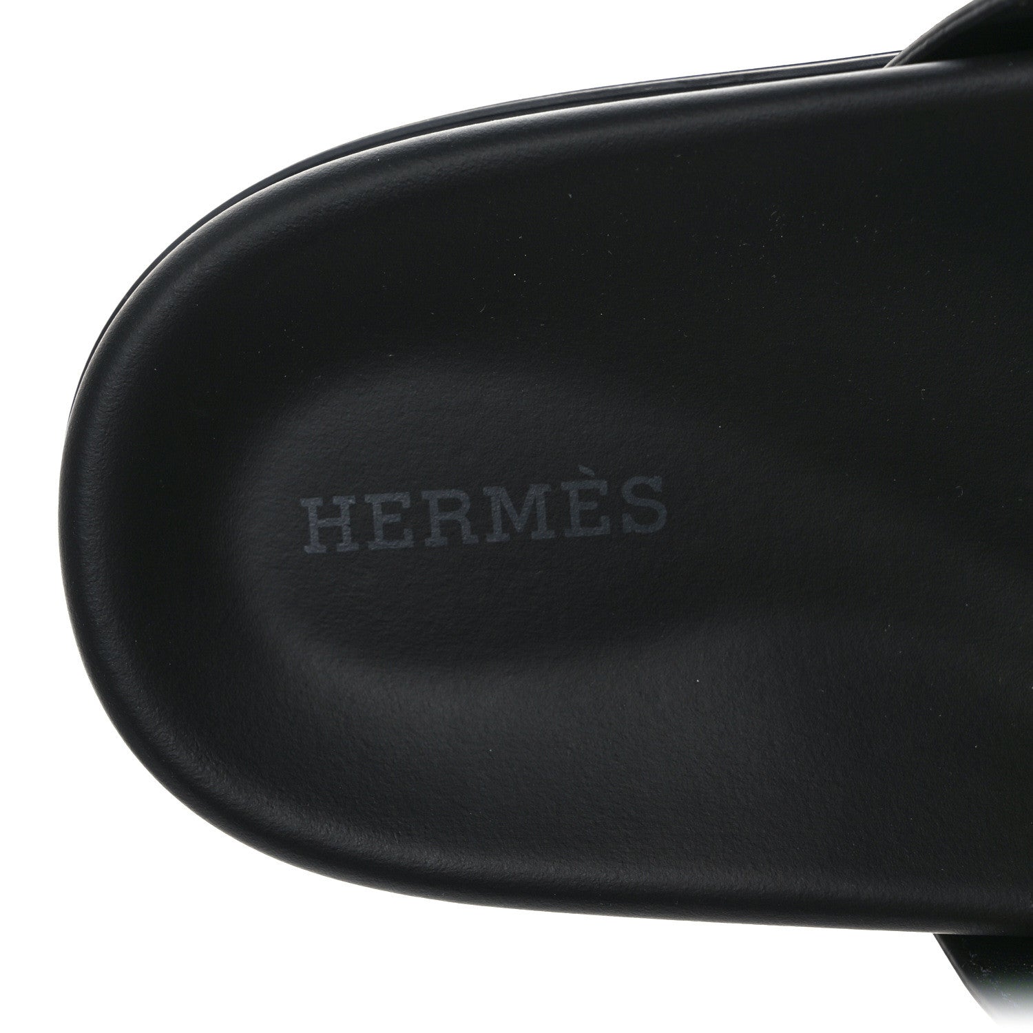 Hermes Calfskin Womens Chypre Sandals 39.5 Black 7 of 9