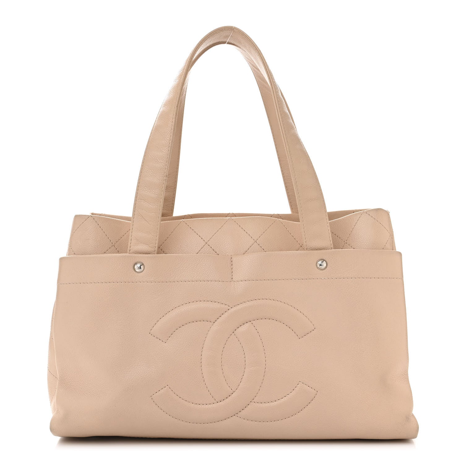 Chanel Caviar Executive Cerf Shopper Tote Beige 1 of 14