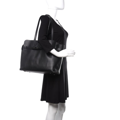 Burberry Soft Smooth Calfskin Medium Tote Black 2 of 12