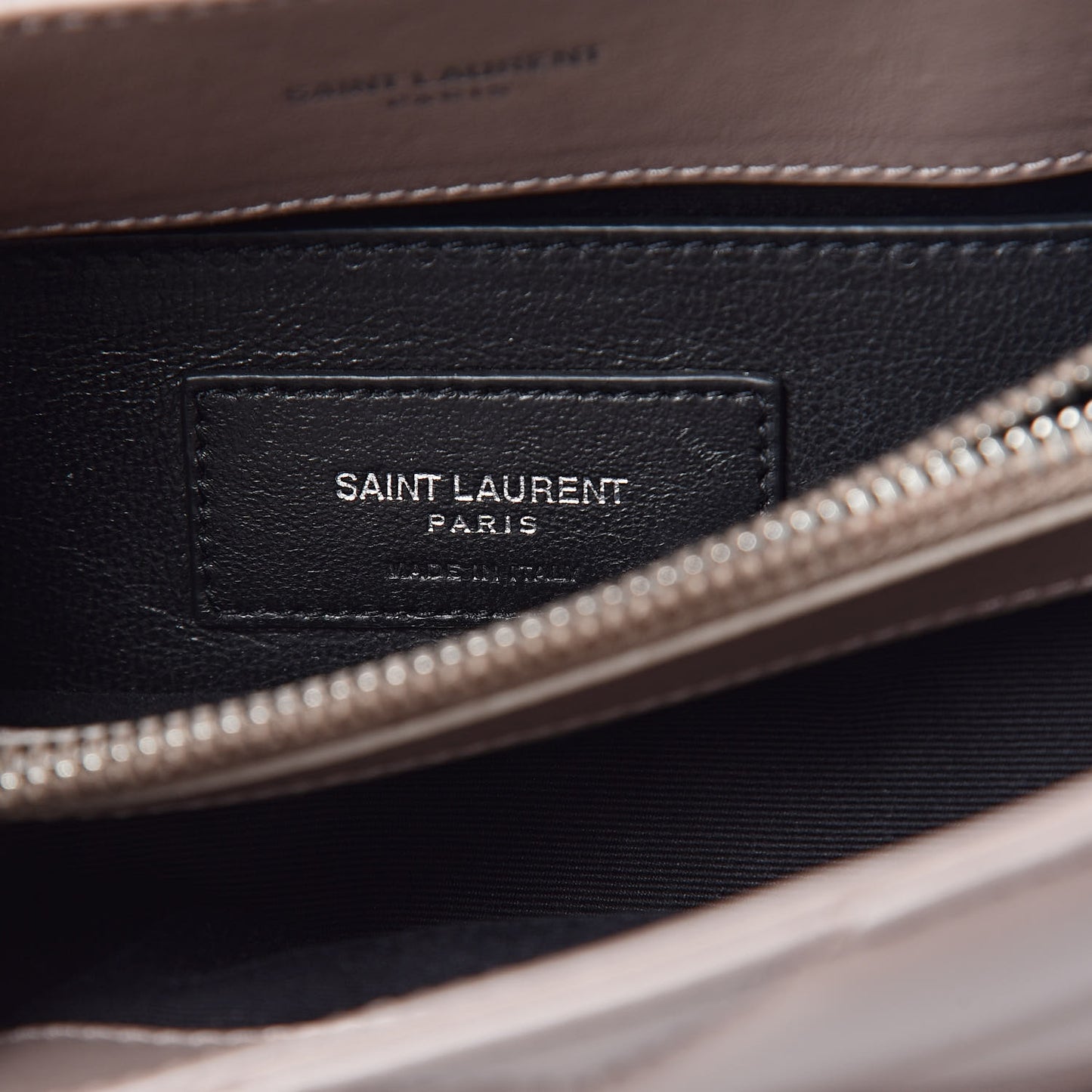 Calfskin Y Quilted Monogram Small Loulou Chain Satchel Taupe Sable