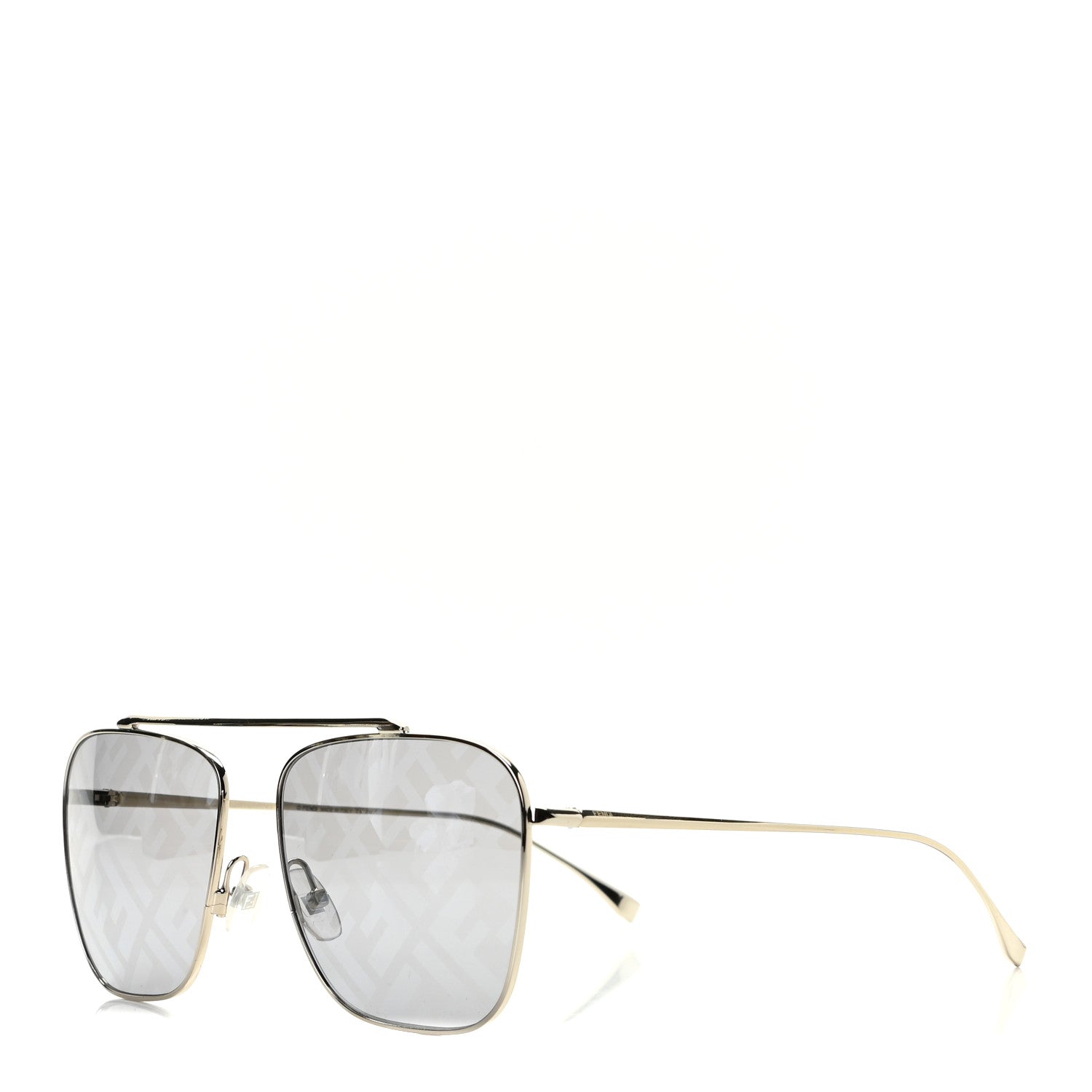 Fendi Metal Aviator Sunglasses FF0406/S Gold 1 of 6
