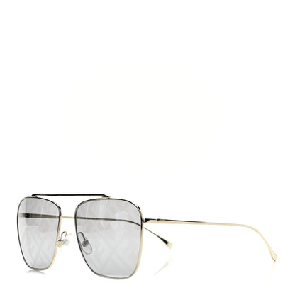 Fendi Metal Aviator Sunglasses FF0406/S Gold 1 of 6