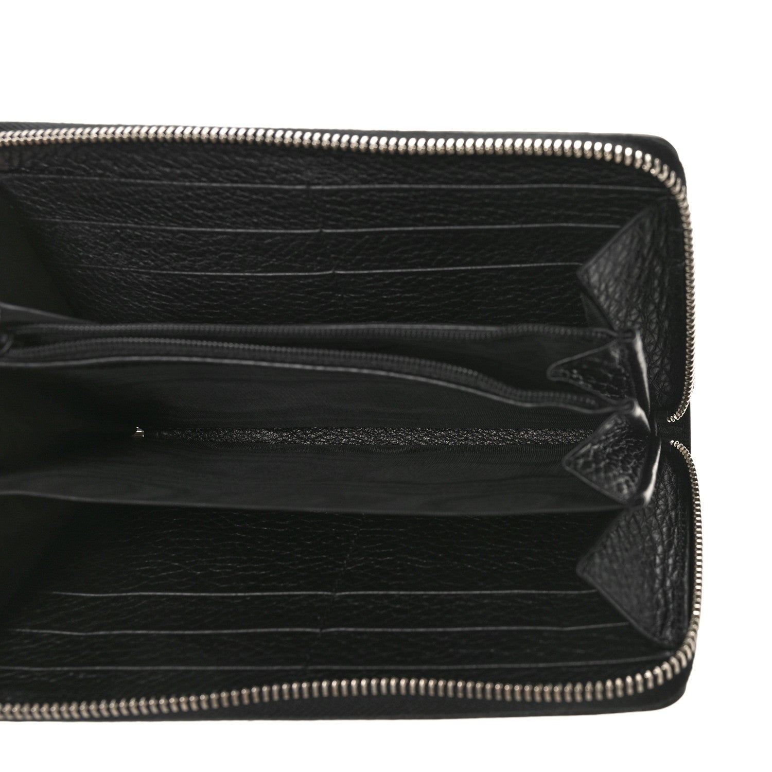 Gucci Pebbled Calfskin Dorian Zip Around Wallet Black 5 of 8