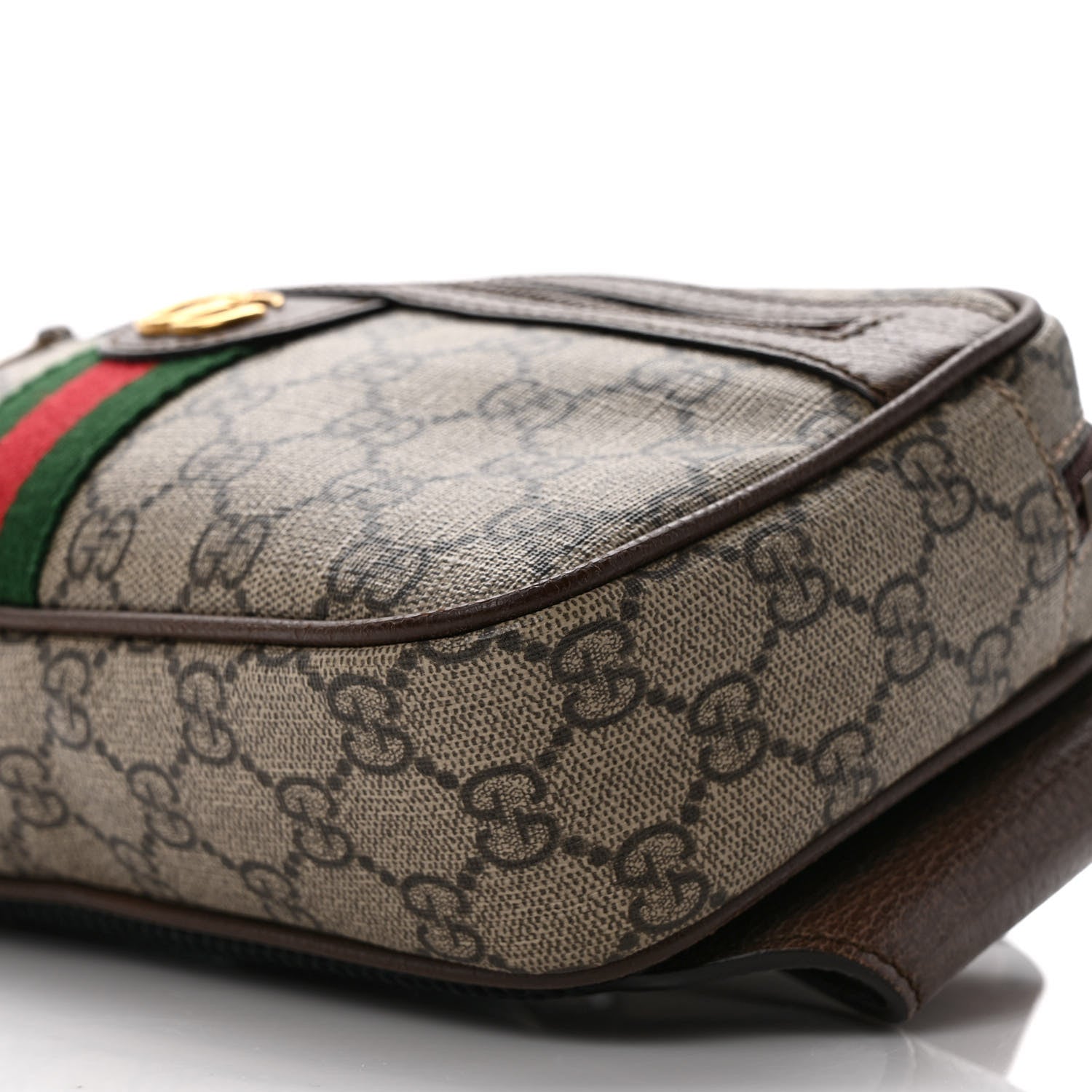 Gucci Soft GG Supreme Monogram Medium Ophidia Belt Bag Dark Brown 9 of 9