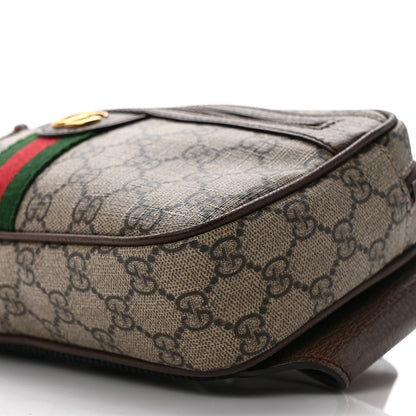 Gucci Soft GG Supreme Monogram Medium Ophidia Belt Bag Dark Brown 9 of 9