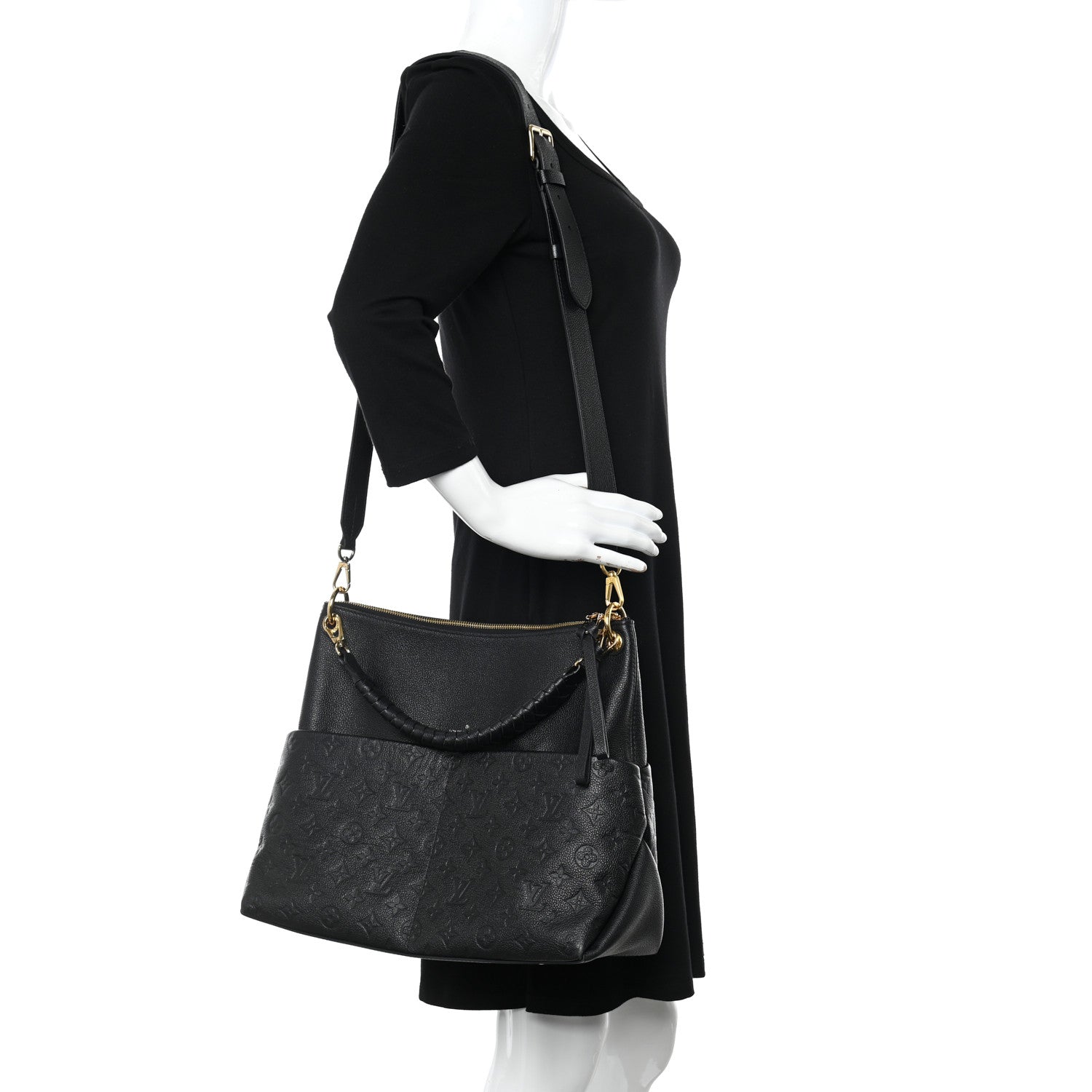 Louis Vuitton Empreinte Maida Hobo Black 2 of 10