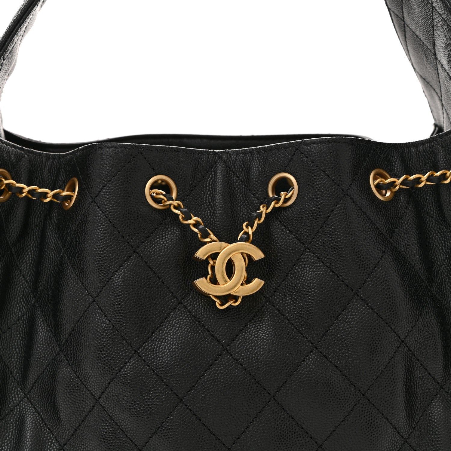 Chanel Caviar Quilted Small Chanel 25 Handbag Black 7 of 9