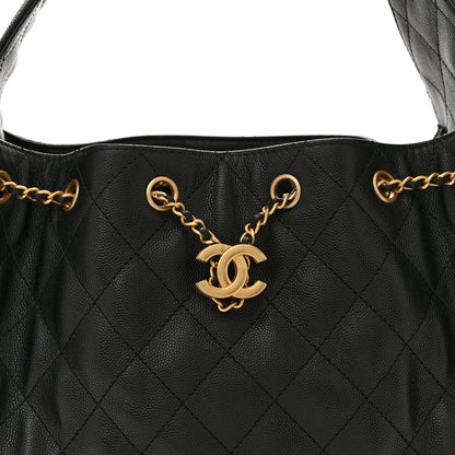 Chanel Caviar Quilted Small Chanel 25 Handbag Black 7 of 9