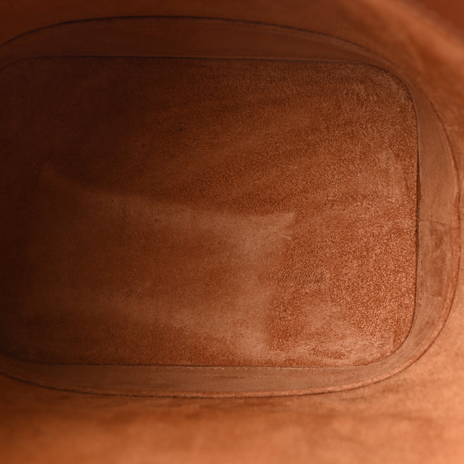 Celine Smooth Calfskin Small Cuir Triomphe Bucket Bag Tan 5 of 9