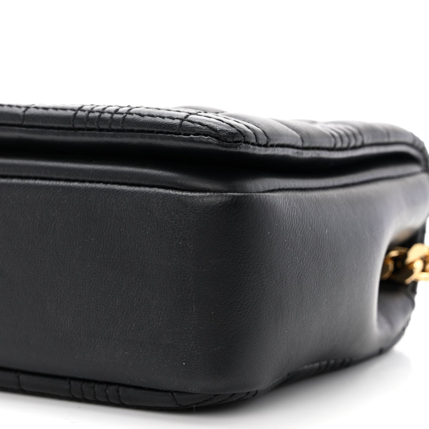 Lambskin Quilted Small Lola Bag Black