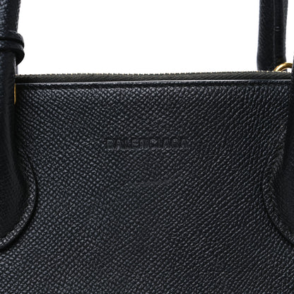 Balenciaga Signature Grained Calfskin Logo S Ville Top Handle Bag Black 8 of 11