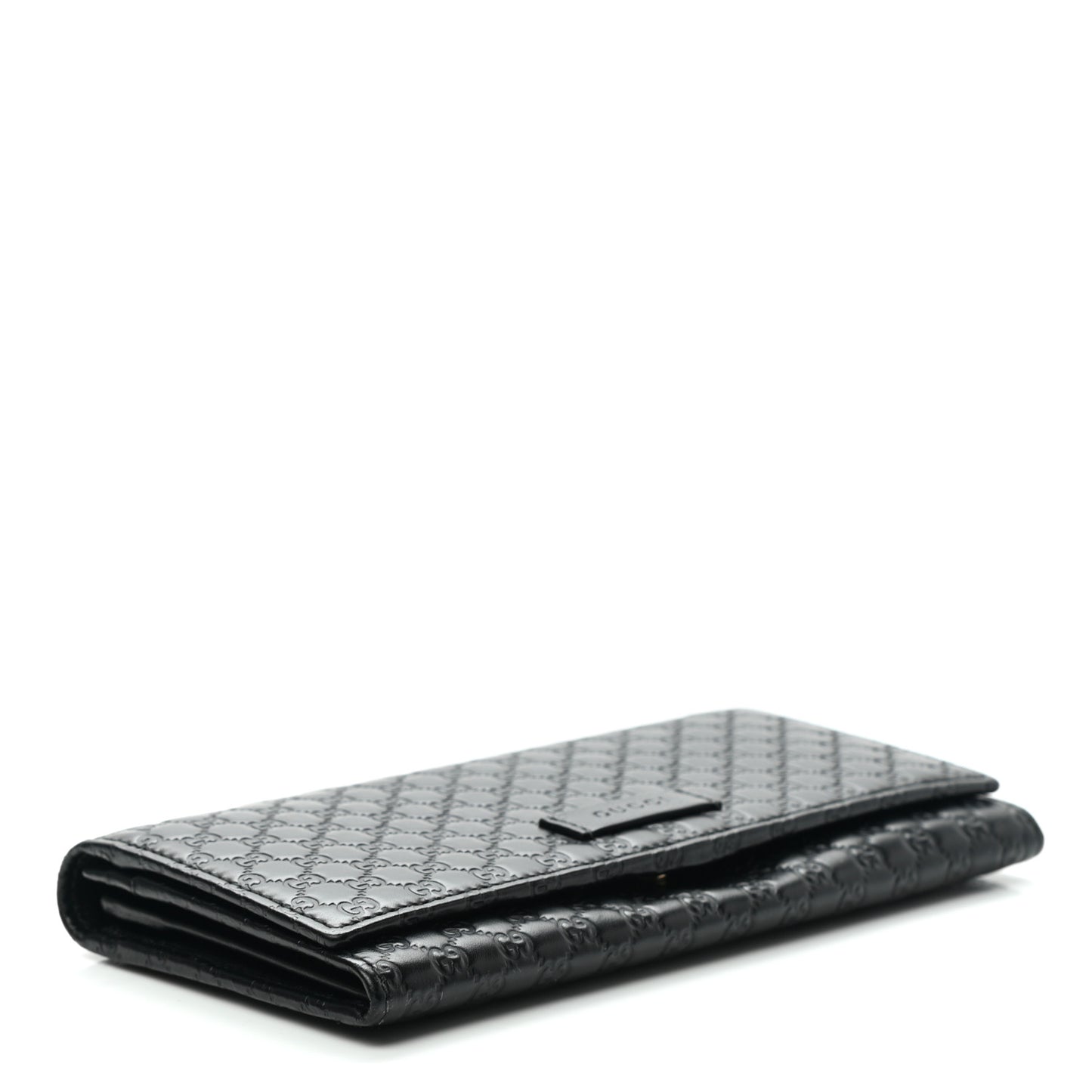 Soft Microguccissima Continental Wallet Black