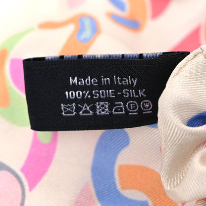 Chanel Silk CC Twilly Hair Tie White Multicolor 4 of 4