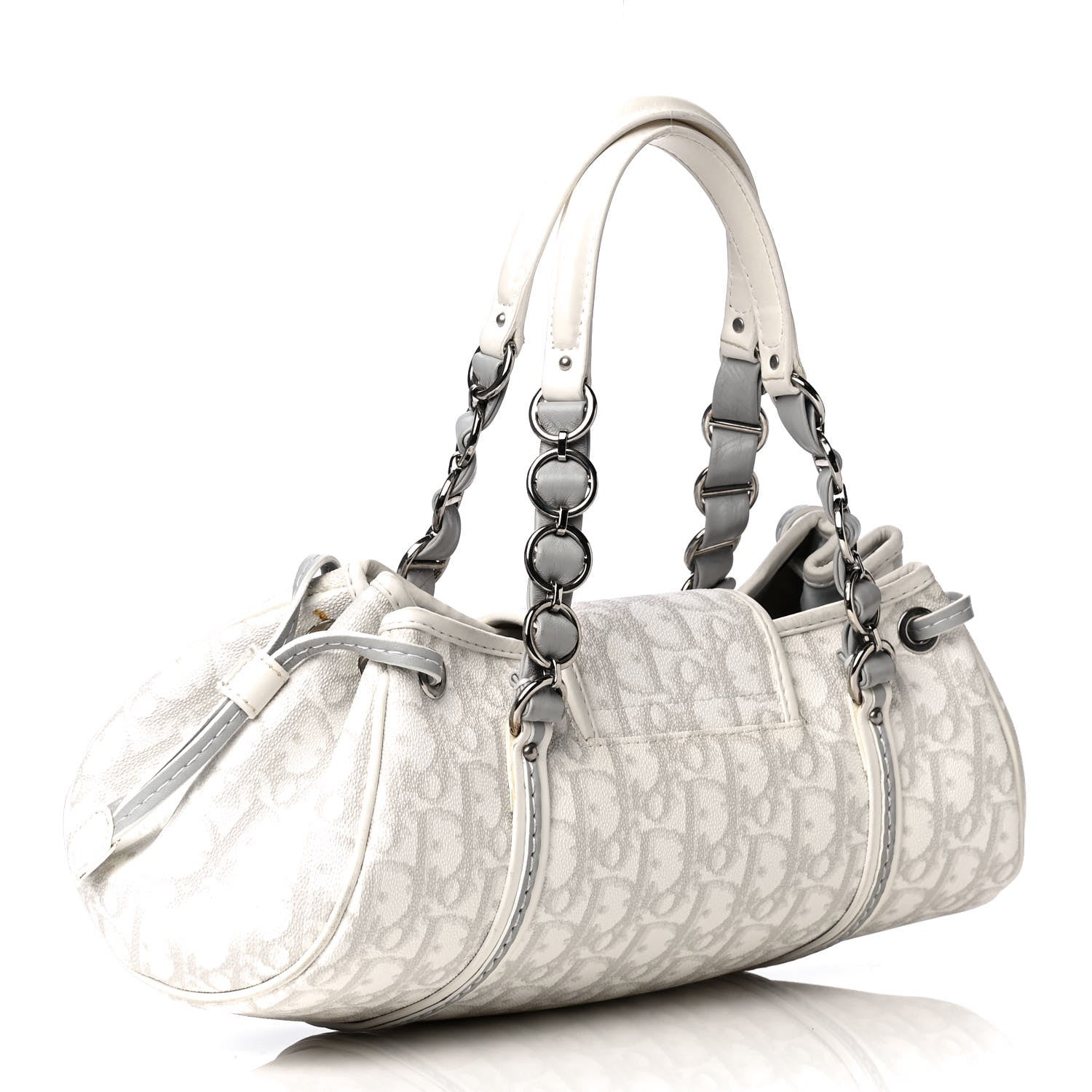 Christian Dior Monogram Romantique Trotter Bag Grey 2 of 12