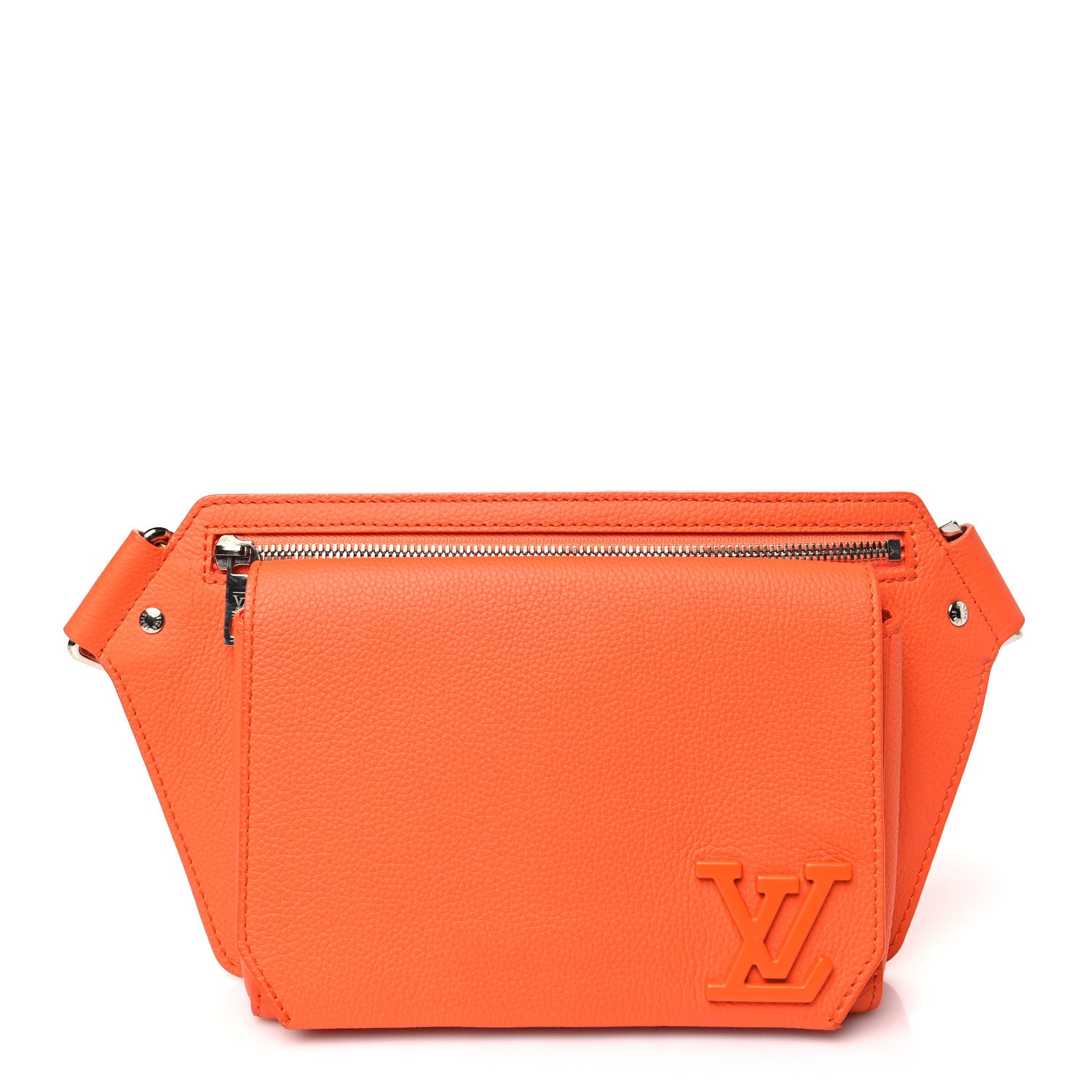 Louis Vuitton Grained Calfskin Aerogram New Sling Orange 1 of 10