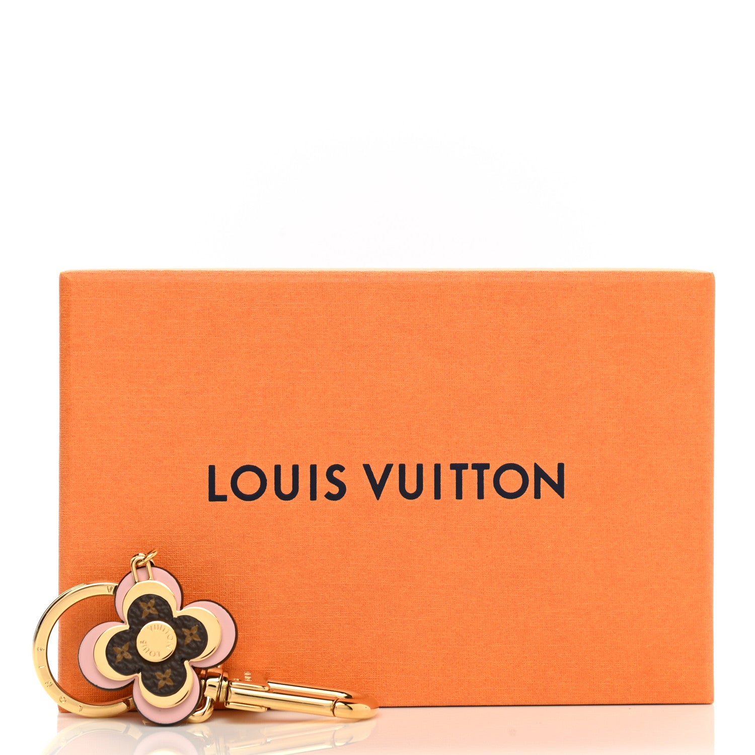 Louis Vuitton Monogram Blooming Flowers BB Bag Charm Key Holder Pink 4 of 4
